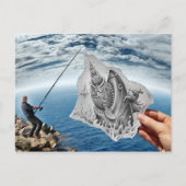 Potlood Vs Camera - Shark Briefkaart (Voorkant)