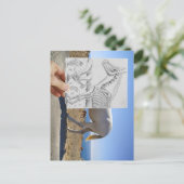 Potlood Vs Camera - X-Ray Briefkaart (Staand voorkant)