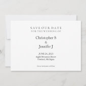 Potlood vs in Save the Date June 2023 Calendar INV Kaart (Achterkant)