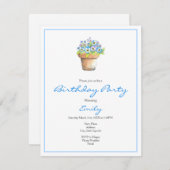 Potlood Waterverf Pansies Kaart (Voorkant / Achterkant)