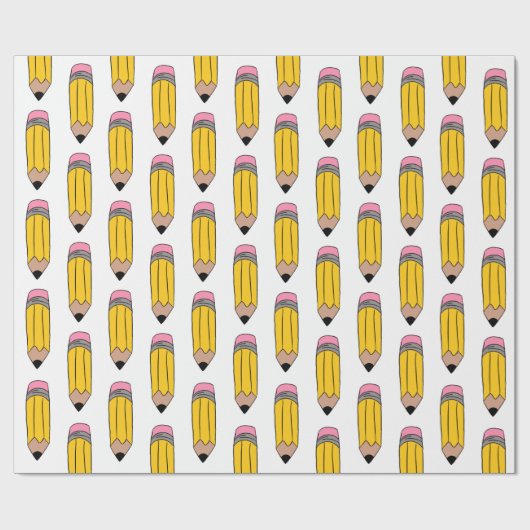 Potlood Wrapping Paper Cadeaupapier (Vlak)