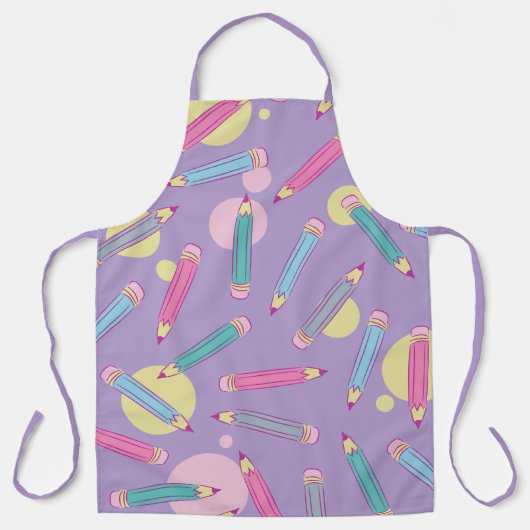 potloodfeest | Lavendel Schort (Voorkant)