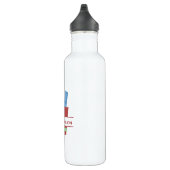 Potloodhouder Monogram Docent Bedankt Gift Waterfles (Rechts)