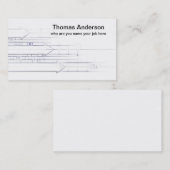 potloodlijnen visitekaartje tekenen (Voorkant / Achterkant)