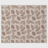  potloodpatroon met cacaopotten cadeaupapier (Vlak)