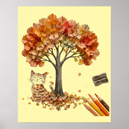 Potloodschaafsel Textuur Wandkunst Poster