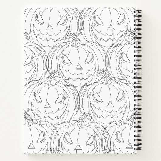 Potloodschets pompoen notitieboek (Achterkant)