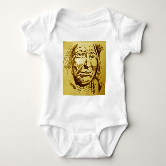 Potloodschets van Indiase Chief Romper (Voorkant)