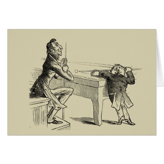 Potloodschets van twee Mannen Spelpoel (Voorkant Horizontaal)