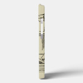 Potloodschets van twee Mannen Spelpoel Case-Mate iPhone Case (Achterkant / Links)