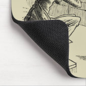 Potloodschets van twee Mannen Spelpoel Muismat (Hoek)