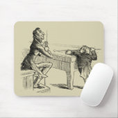 Potloodschets van twee Mannen Spelpoel Muismat (Met muis)