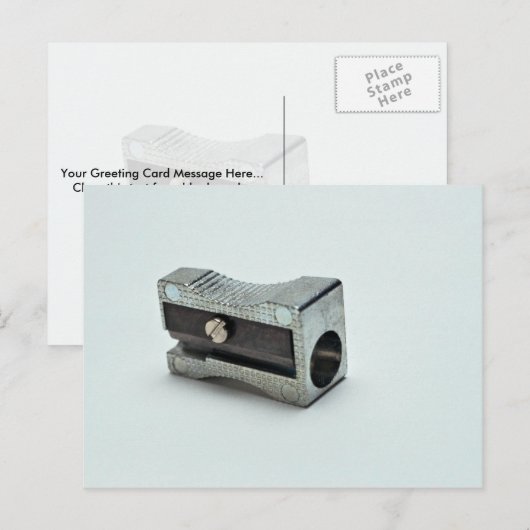 Potloodslijper Foto Briefkaart (Voorkant / Achterkant)