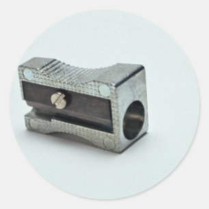 Potloodslijper Foto Ronde Sticker