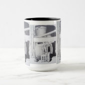 Potloodtekening afbeelding van tuingereedschap Sti Mok (Midden)