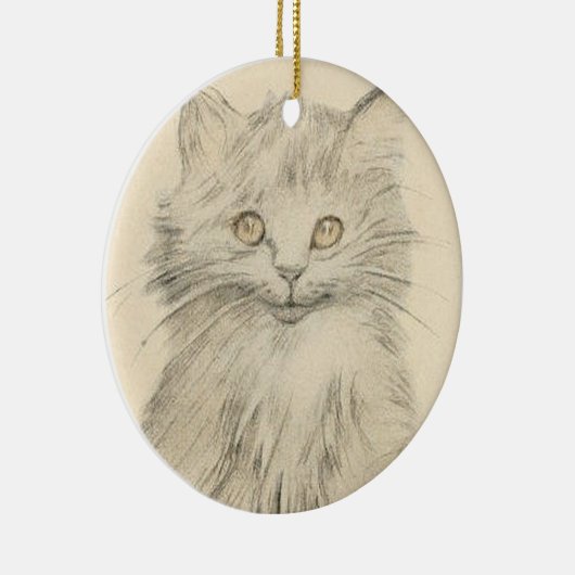  potloodtekening — portretversiering keramisch ornament (Rechts)