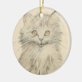  potloodtekening — portretversiering keramisch ornament (Links)