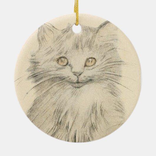  potloodtekening — portretversiering keramisch ornament (Achterkant)