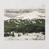 Potloodtekening van Breckenridge, CO Briefkaart (Voorkant)