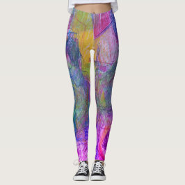 Potloodtekening van gezichten op deze aangepaste s leggings