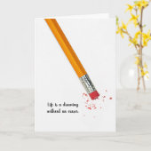 potloodwissen met citaat kaart (Gele Bloem)