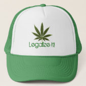 potloof, legaliseer het! trucker pet (Voorkant)
