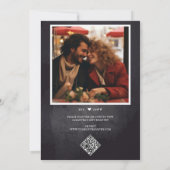 Potluck Black Vrijgezellenfeest Kaart (Achterkant)