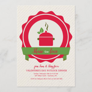 Potluck Dinner Invitation Kaart