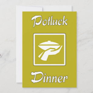 Potluck Dinner Invitation Kaart