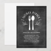 Potluck Dinner Invitation Kaart (Voorkant / Achterkant)