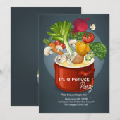 Potluck Dinner Party Kaart (Voorkant / Achterkant)