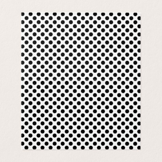 Potluck Dish Recept Tent Kaarten, Polka Dots Insid Visitekaartje (Binnenkant ongevouwen)