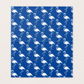 Potluck Dish Recipe Tent Kaarten Flamingos op blau (Binnenkant ongevouwen)