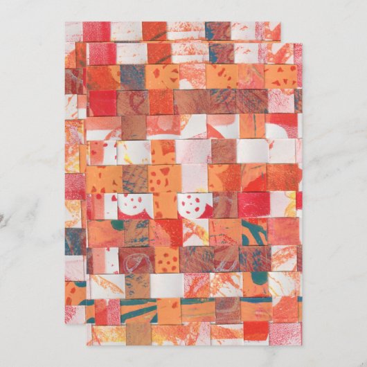 "Potluck" door Kim Codner design Kaart (Voorkant / Achterkant)