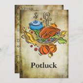 Potluck Kaart (Voorkant / Achterkant)