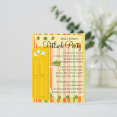 Potluck Party Kaart (Staand voorkant)