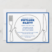  POTLUCK PARTY KAART (Voorkant)