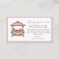 Potluck picknick aanvraag Vrijgezellenfeest kaart