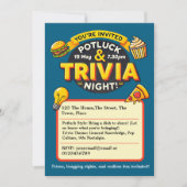 Potluck Trivia avondfeest bij elkaar Kaart (Voorkant)
