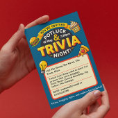 Potluck Trivia avondfeest bij elkaar Kaart