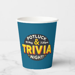 Potluck Trivia avondfeest bij elkaar Papieren Bekers