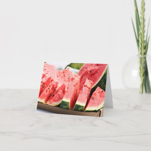 Potluck Watermelon Kaart (Voorkant)