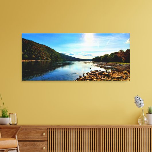 Potomac - 3 paneelset canvas afdruk (Insitu (Woonkamer))