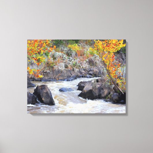 Potomac in oktober Canvas Print (Voorkant)