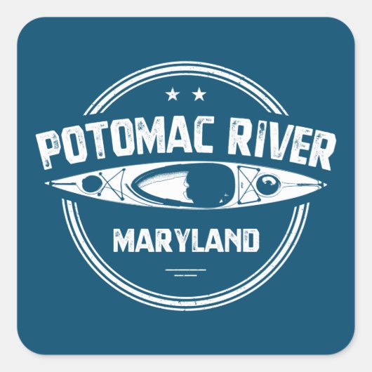 Potomac, Maryland Vierkante Sticker (Voorkant)