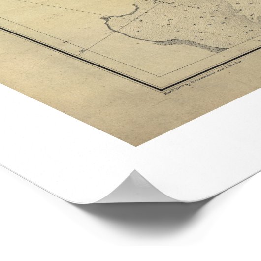 Potomac River Map Washington DC - 1864 Poster (Hoek)