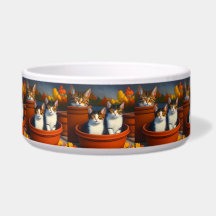 Potplant Kittens, Keramische Kom voor Huisdieren