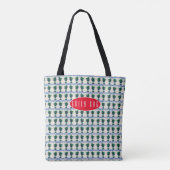 Potplant-patroon Tote Bag (Achterkant)