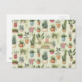 Potplanten Beterschap Ansichtkaart Briefkaart (Voorkant / Achterkant)