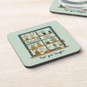 Potplanten geestelijke gezondheid bier onderzetter (Linkerzijde)